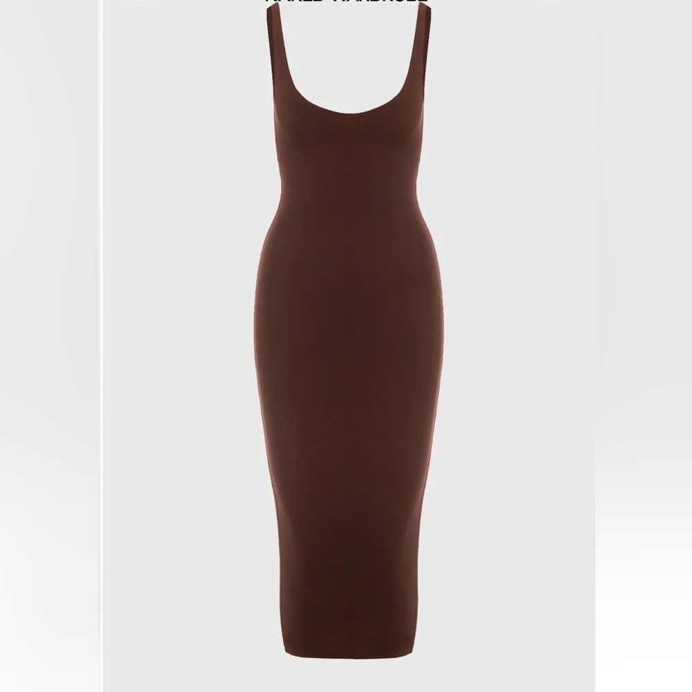 Naked Wardrobe Sculpt Tank Midi Dress